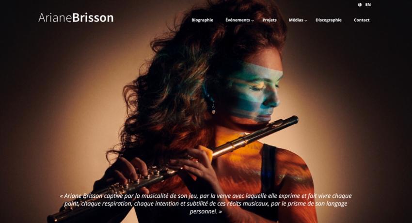 Home page of Ariane Brisson's website